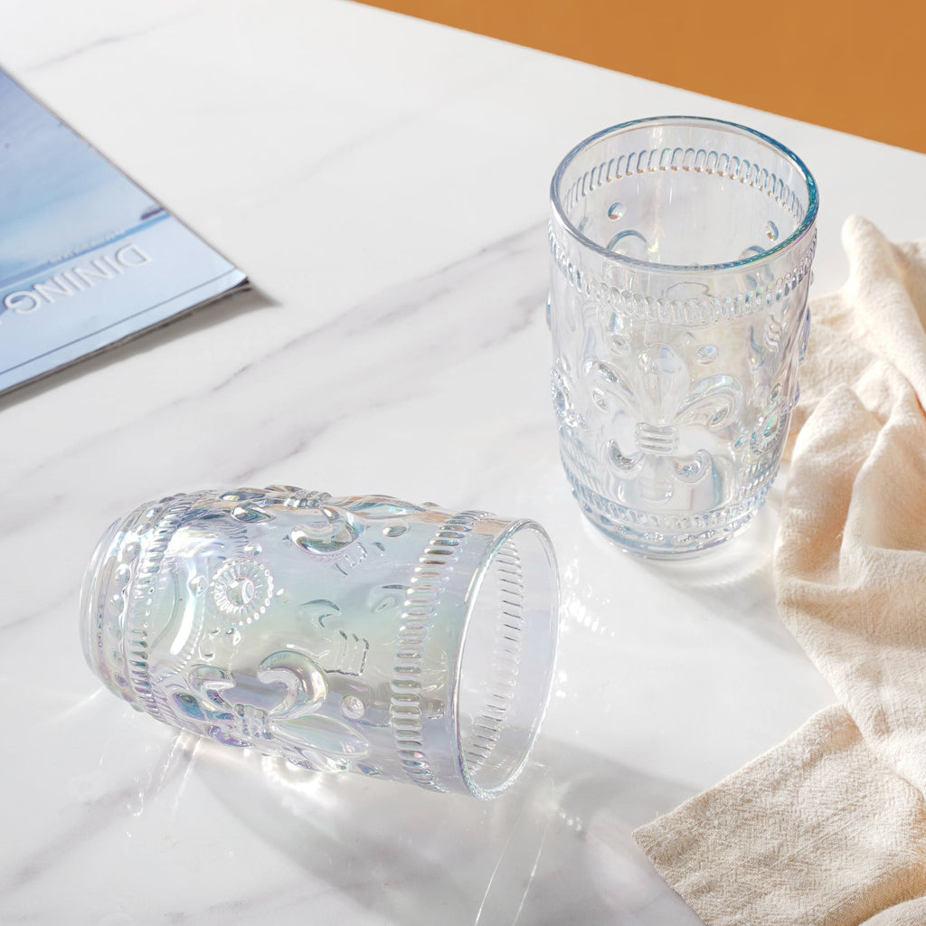 Colored Drinking Glass Set of 2 Nestasia