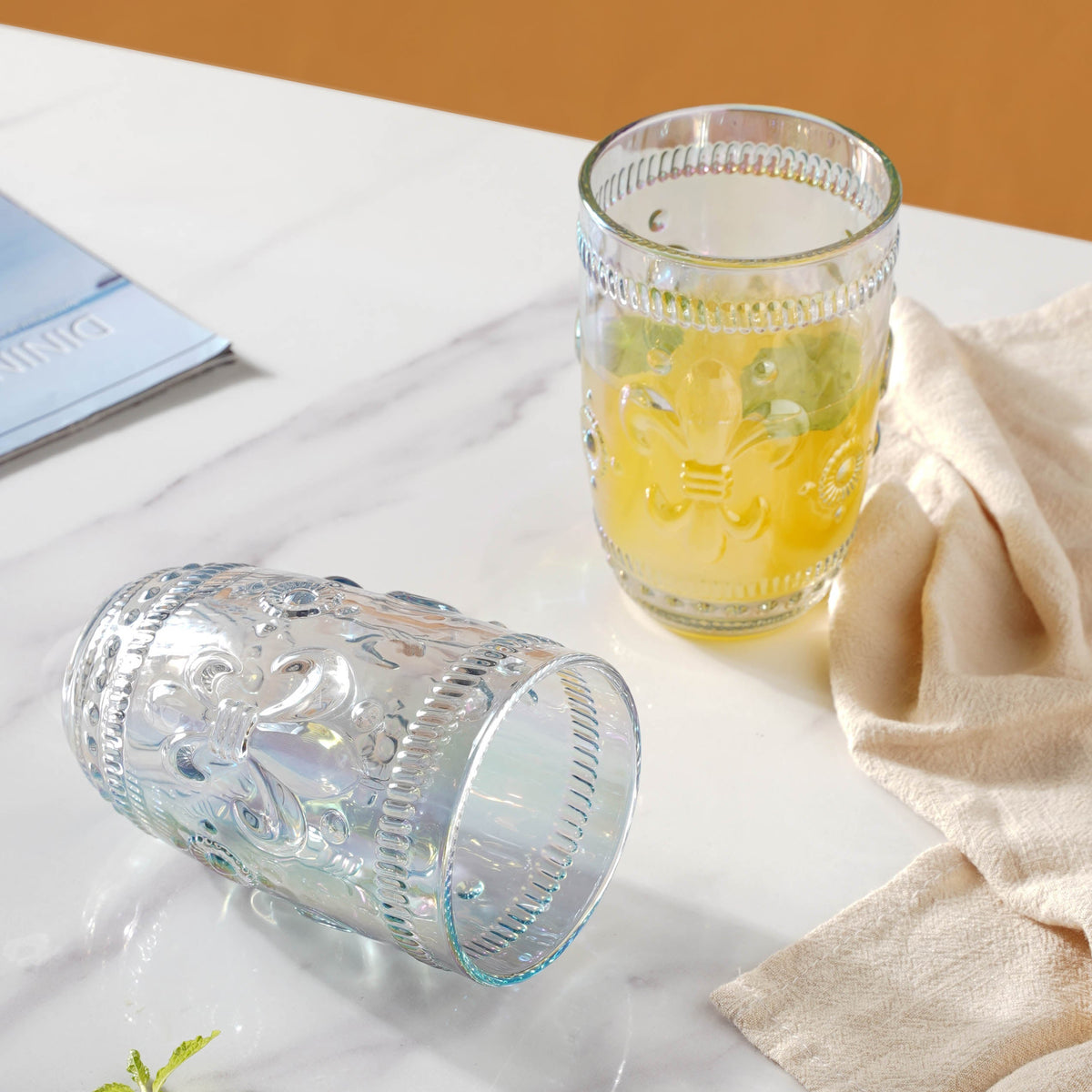 Colored Drinking Glass Set of 2 Nestasia