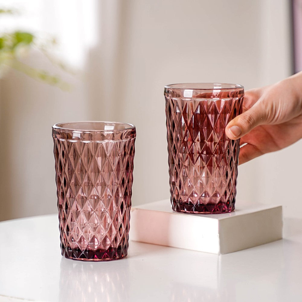 Mauve Orchid Water Cup Set of 4 Nestasia