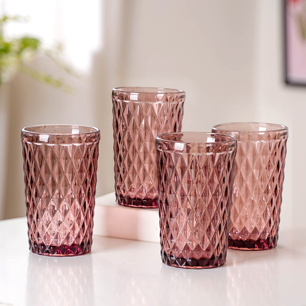 Mauve Orchid Water Cup Set of 4 Nestasia