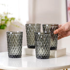 Grey Juice Glass Set of 4 Nestasia