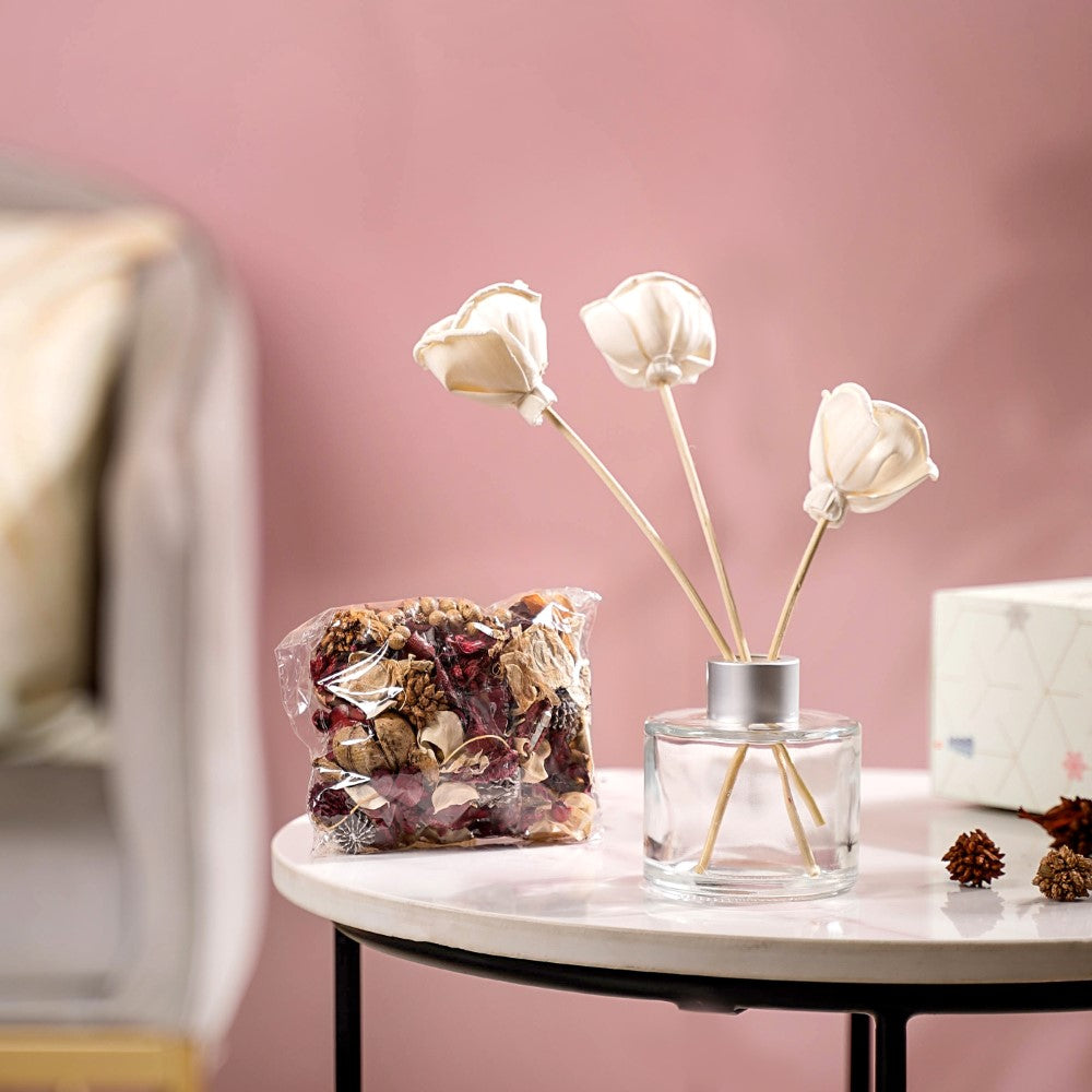 Lavender Fragrance Diffuser And Potpourri Gift Box Set Of 3 Nestasia