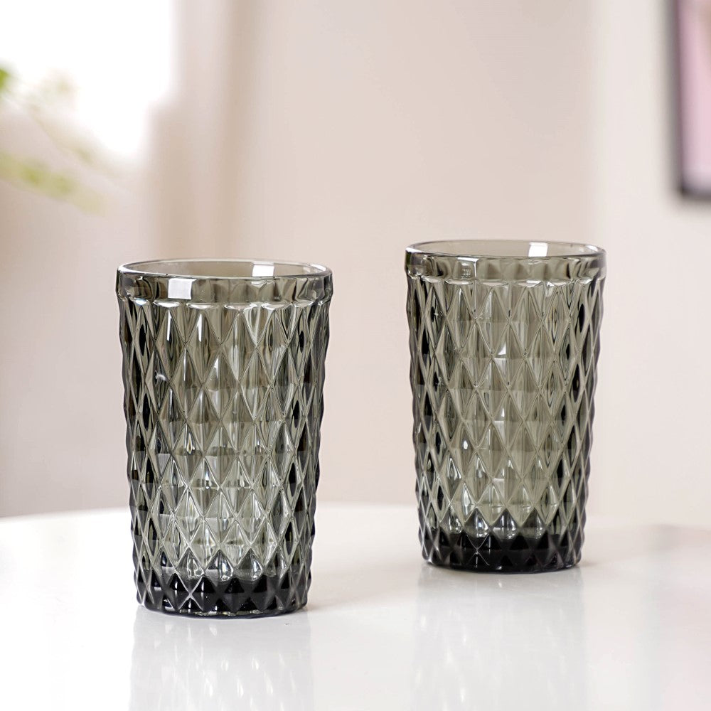 Grey Juice Glass Set of 4 Nestasia
