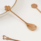 Luxe Stainless Steel Teaspoon Set Of 4 Rose Gold Nestasia