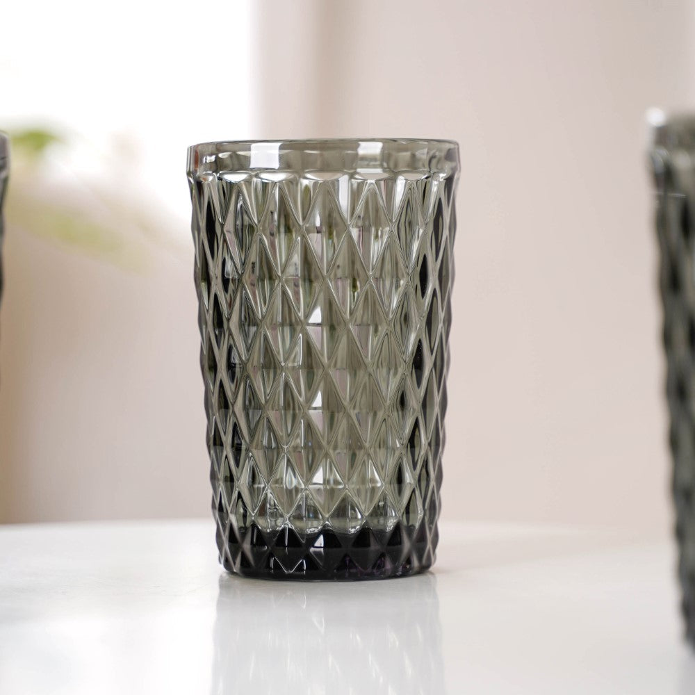 Grey Juice Glass Set of 4 Nestasia