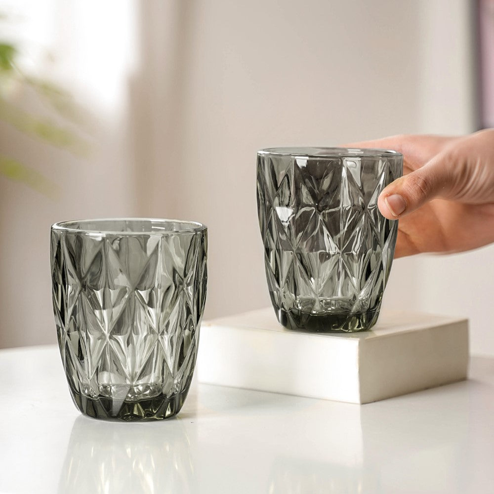 Embossed Drinkware Set of 4 Nestasia