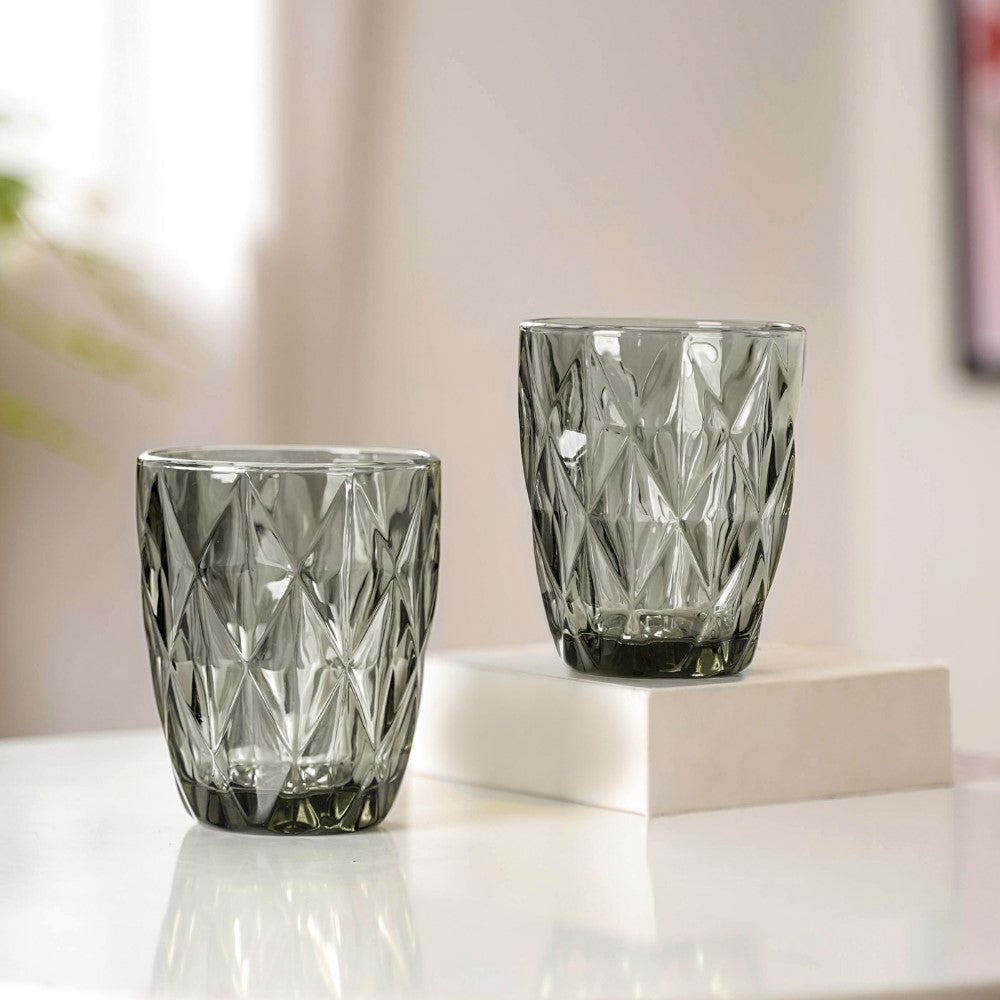 Embossed Drinkware Set of 4 Nestasia