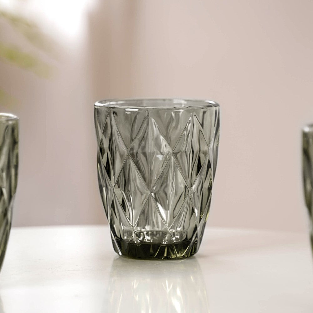 Embossed Drinkware Set of 4 Nestasia