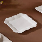 Riona Ceramic Vintage Platter White 8 Inch Nestasia