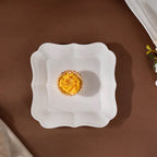Riona Ceramic Vintage Platter White 8 Inch Nestasia