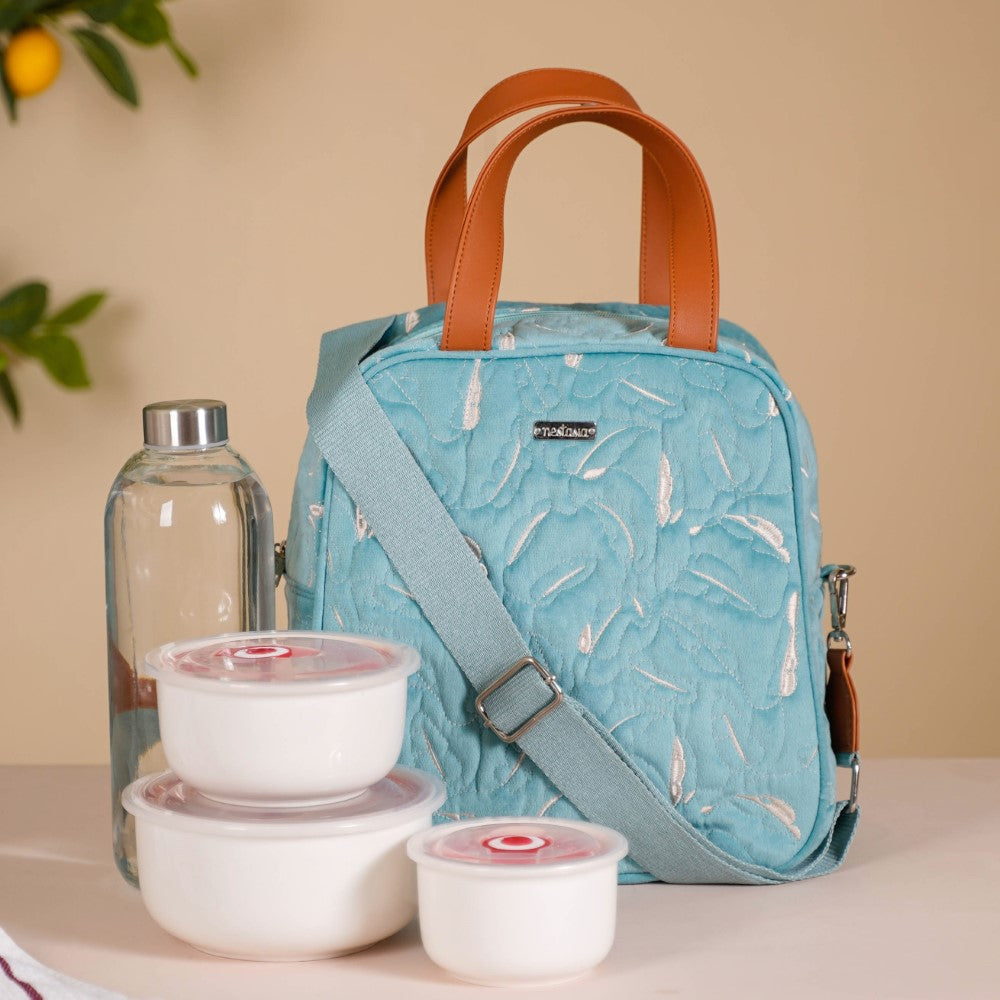 Insulated Tiffin Bag Light Blue Nestasia
