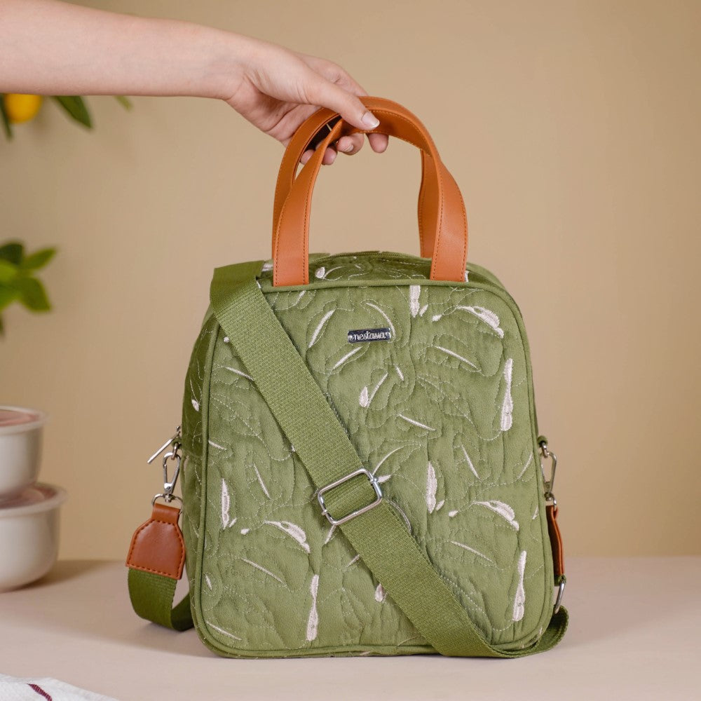 Insulated Lunch Bag For Office Green Nestasia