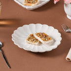 Ocean Ceramic Plate For Snacks 8 Inch White Nestasia
