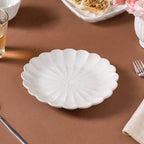 Ocean Ceramic Plate For Snacks 8 Inch White Nestasia