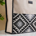 Nahua Canvas Magazine Tote Bag Small 12 x 10 Inch Nestasia