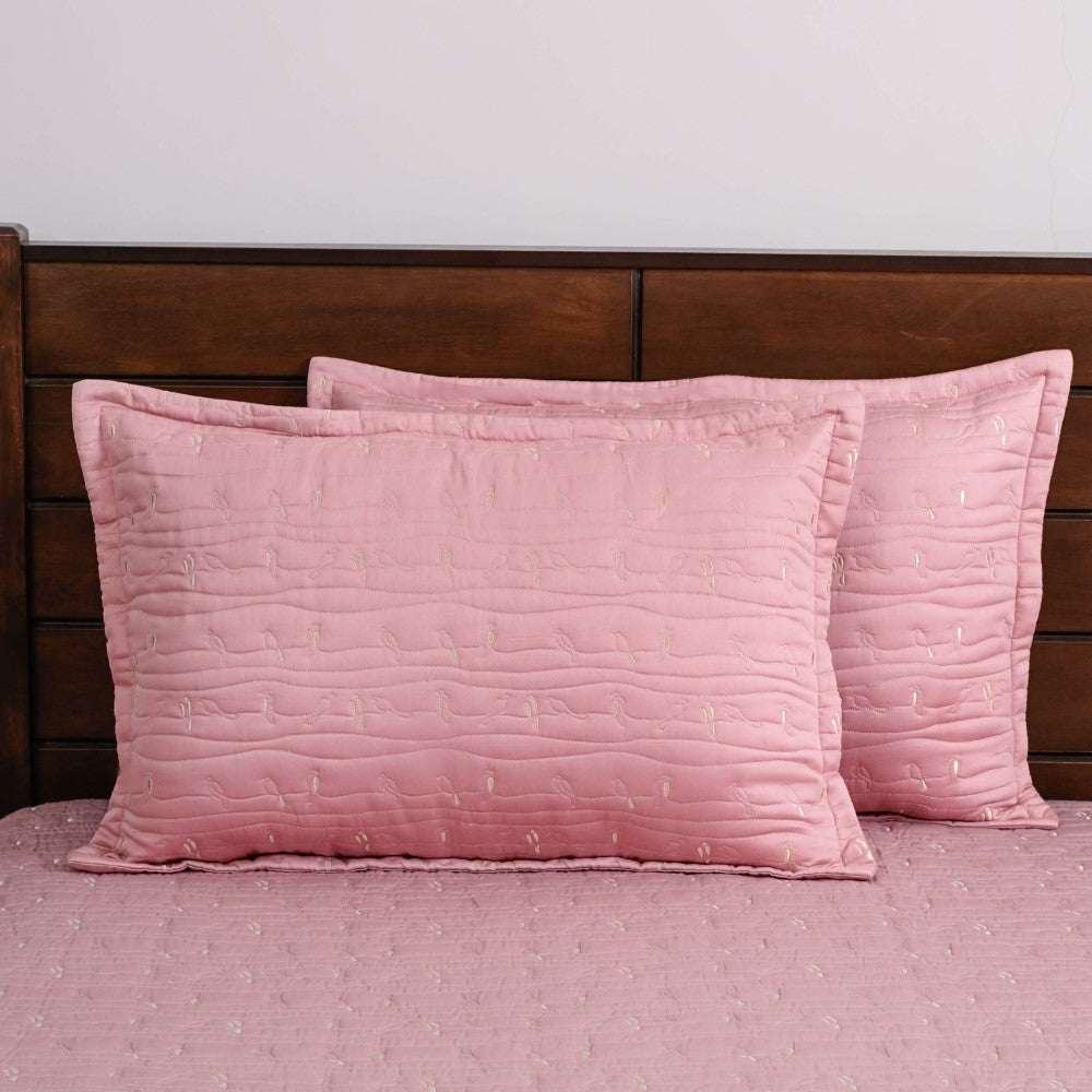 Embroidered 100% Pure Cotton King Size Bed Cover Nestasia