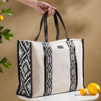 Nahua Canvas Magazine Tote Bag Set Of 2 Nestasia