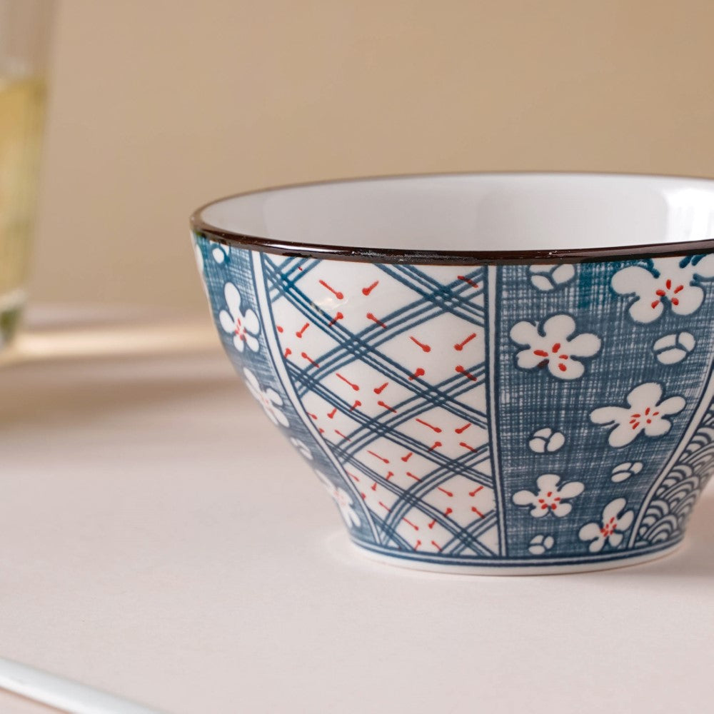 Floral Snack Bowl Set Of 4 With Gift Box Nestasia