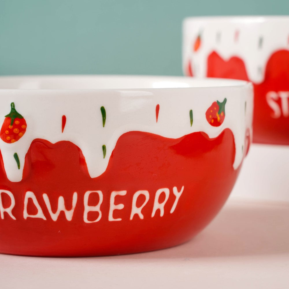 Strawberry Serving Bowl Nestasia