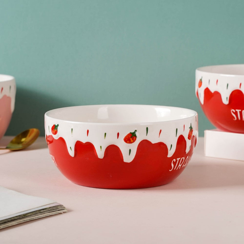 Strawberry Serving Bowl Nestasia