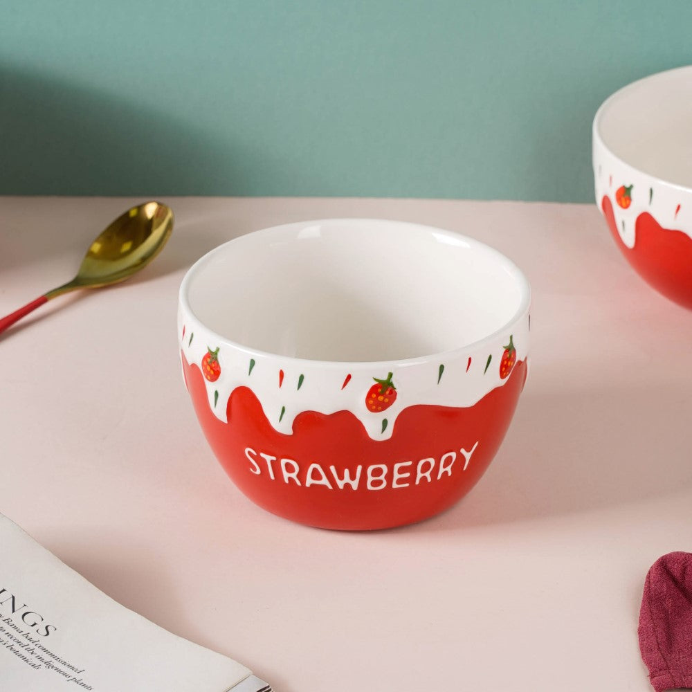 Strawberry Serving Bowl Nestasia