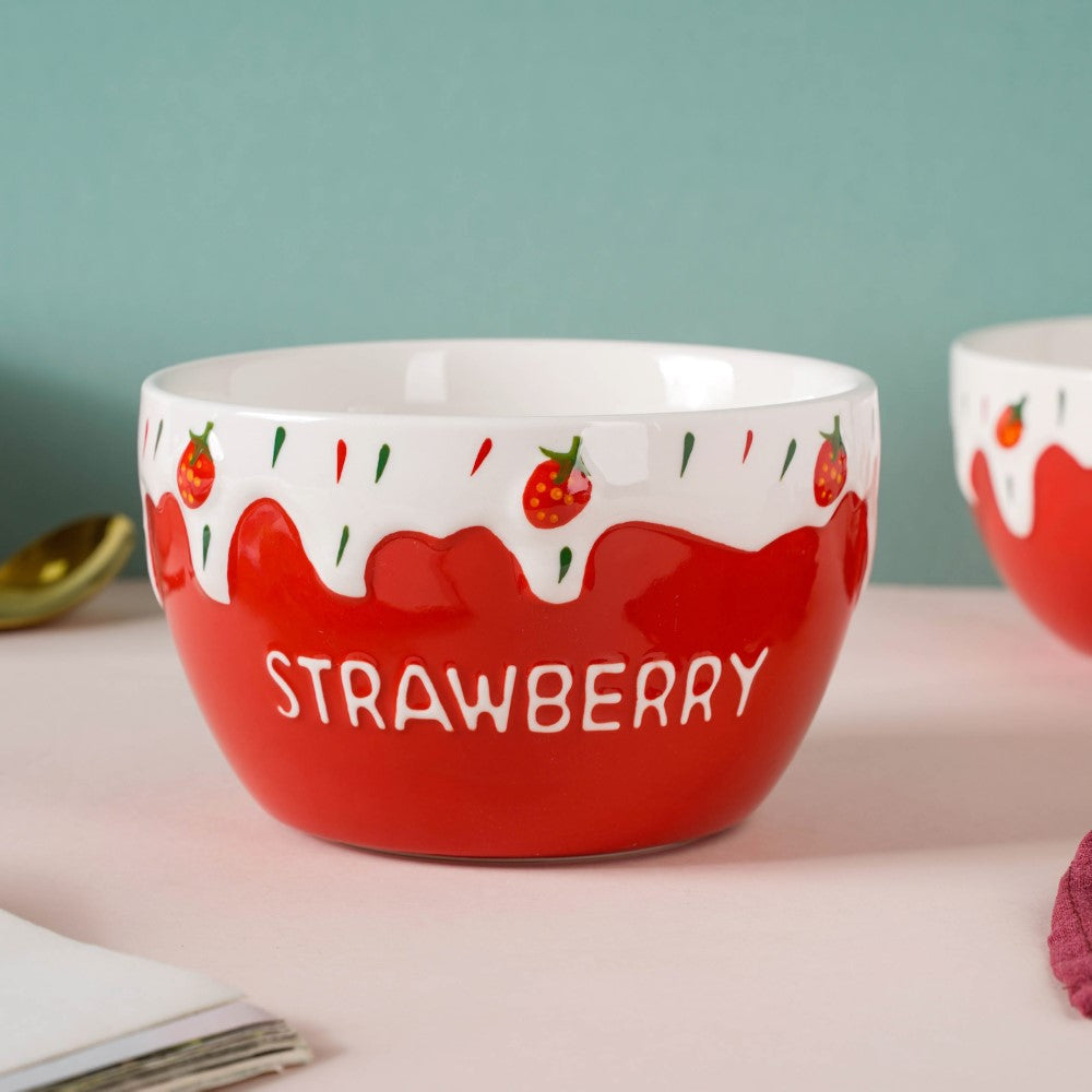 Strawberry Serving Bowl Nestasia