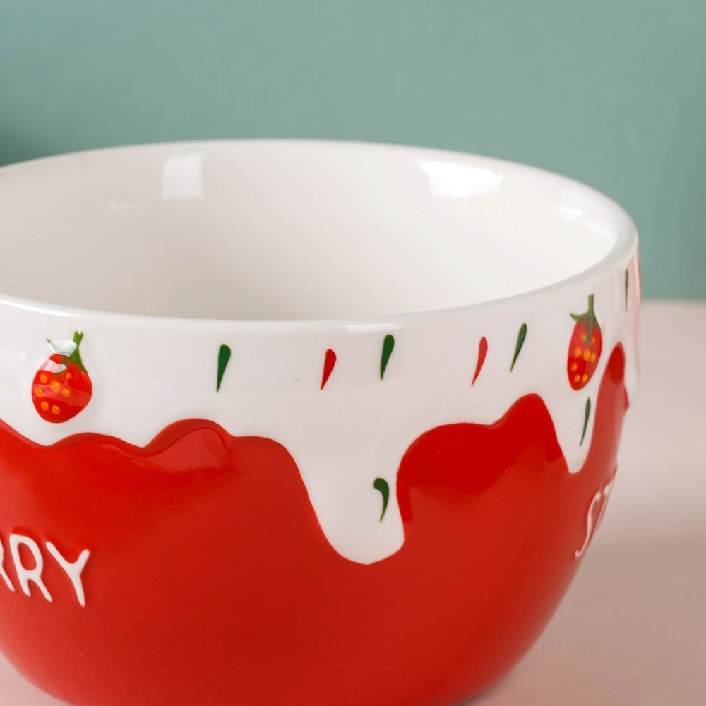 Strawberry Serving Bowl Nestasia
