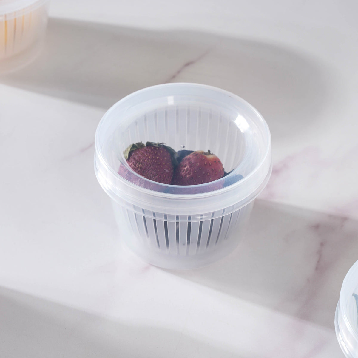 Food Storage Box With Strainer Set Of 5 Nestasia