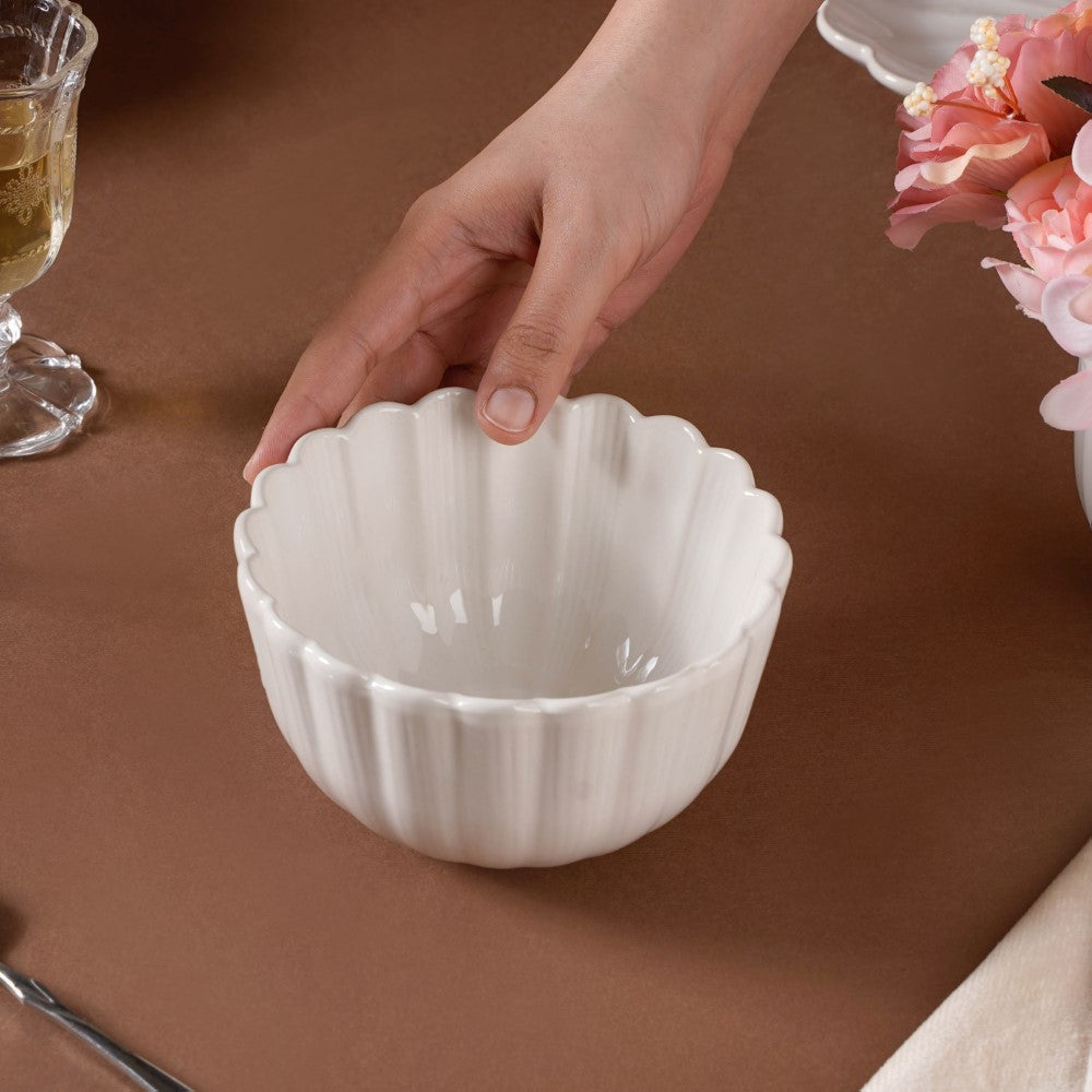 Ocean Snack Bowl White 500ml Nestasia