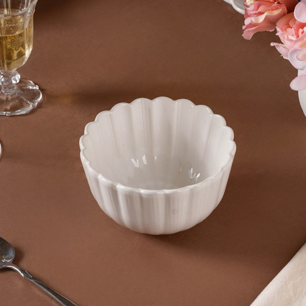 Ocean Snack Bowl White 500ml Nestasia