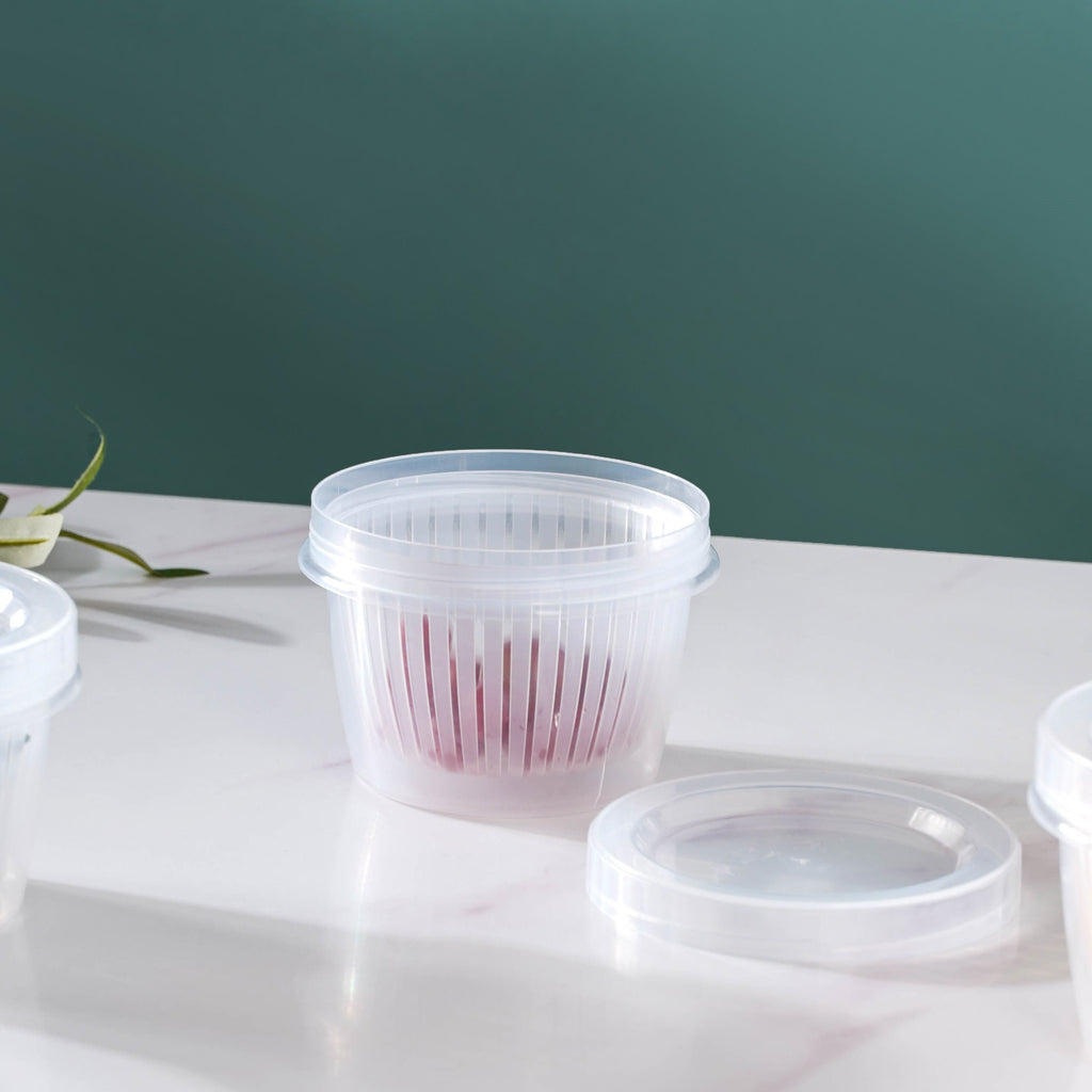 Food Storage Box With Strainer Set Of 5 Nestasia