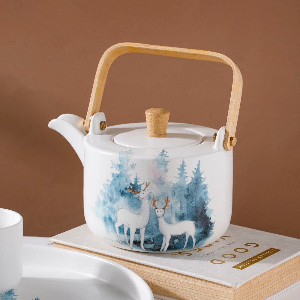 White Teapot Set Nestasia