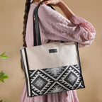 Nahua Canvas Magazine Tote Bag Small 12 x 10 Inch Nestasia