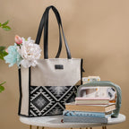 Nahua Canvas Magazine Tote Bag Small 12 x 10 Inch Nestasia
