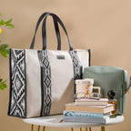 Nahua Canvas Magazine Tote Bag Set Of 2 Nestasia