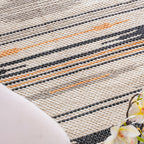 Boho Natural Cotton Living Room Rug Nestasia