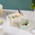 Desk Organizer With Drawer Beige Nestasia