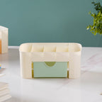 Desk Organizer With Drawer Beige Nestasia