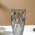 Crystal Textured Champagne Glass Grey Set Of 6 150 ml Nestasia