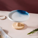 Cake Stand Blue And White 7.5 Inch Nestasia