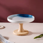 Cake Stand Blue And White 7.5 Inch Nestasia