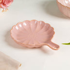 Ocean Round Plate with Handle Pink Nestasia