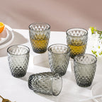 Water Glass Ash Grey Set Of 6 250 ml Nestasia