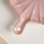 Ocean Square Plate with Handle Pink Nestasia