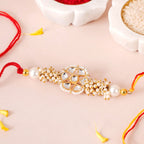 Pearl And Kundan Rakhi Gift Hamper For Brother Nestasia