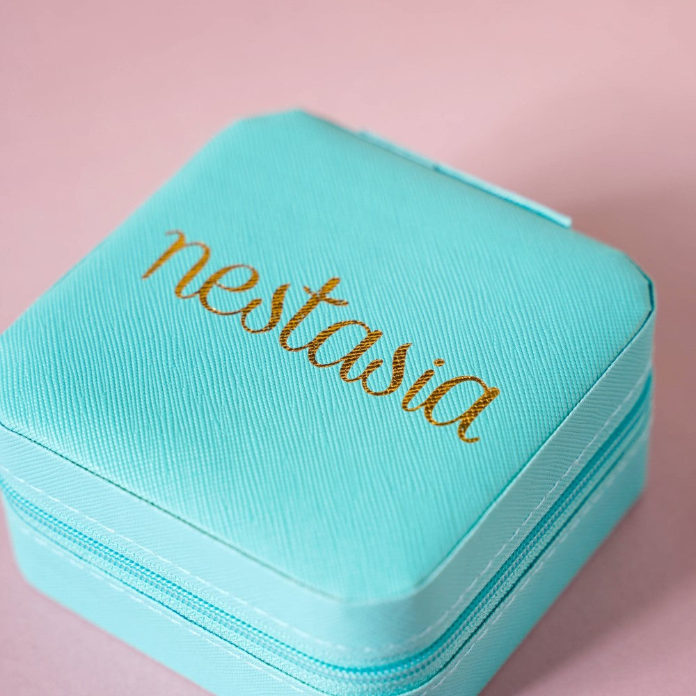 Mini Jewellery Storage Box Sea Green Nestasia