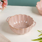 Ocean Serving Bowl with Handle Pink 600ml Nestasia