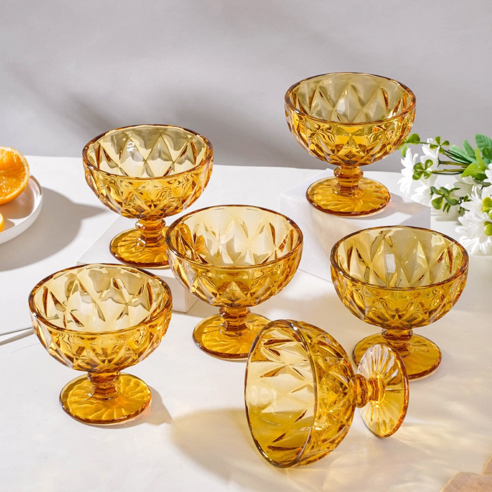 Dessert Serving Glass Set Of 6 300 ml Nestasia