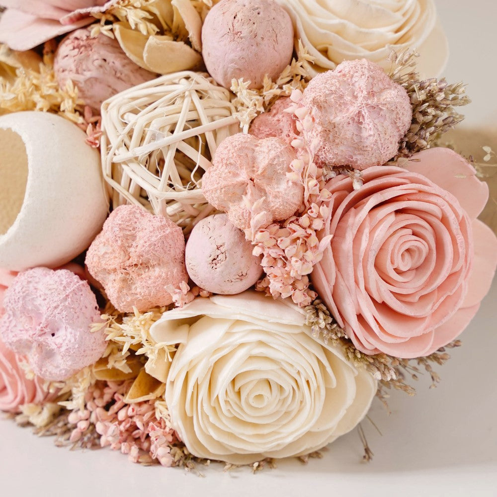 Natural Dried Flower Bouquet Pink Nestasia