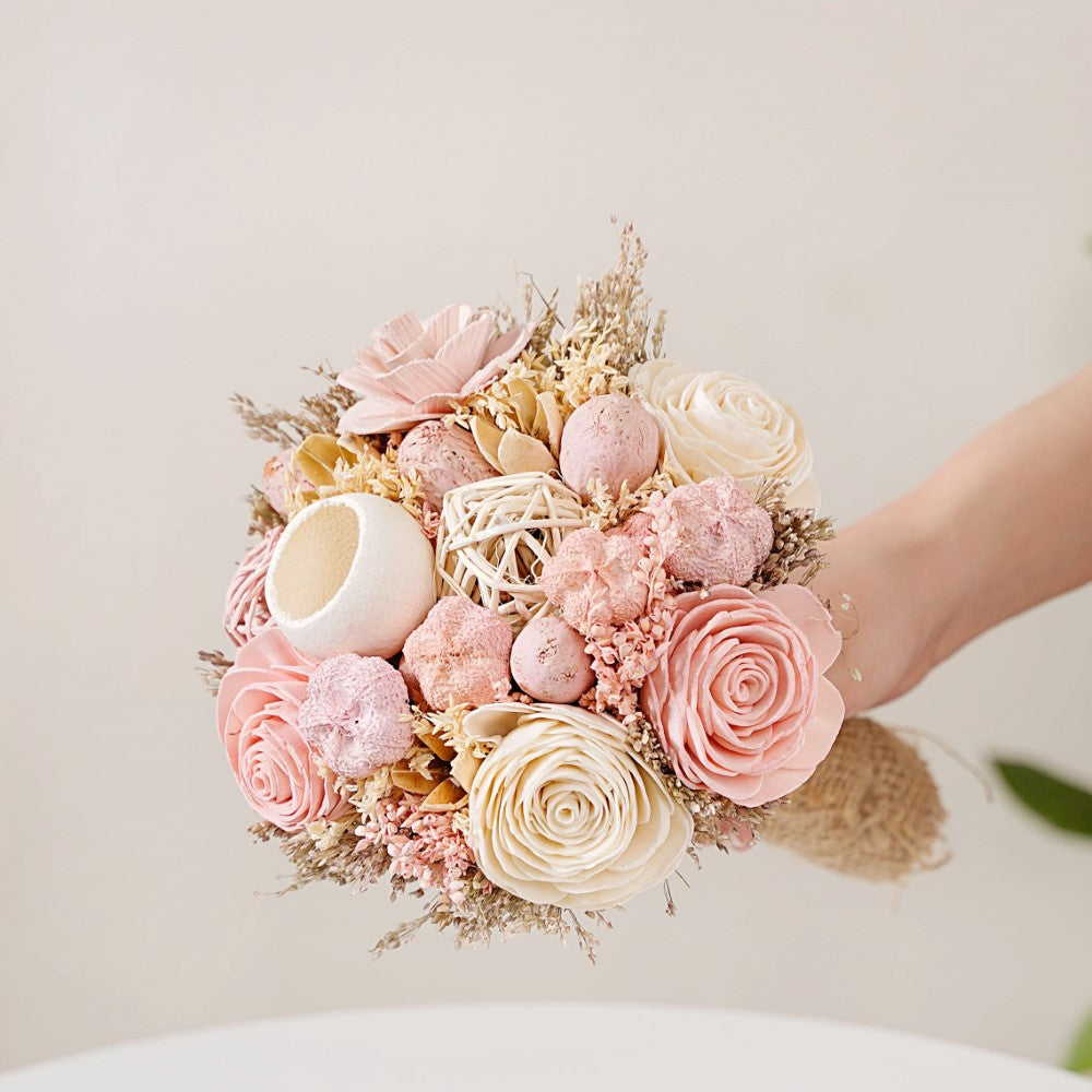 Natural Dried Flower Bouquet Pink Nestasia